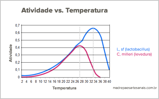 Temperatura ideal para o fermento natural - Levain