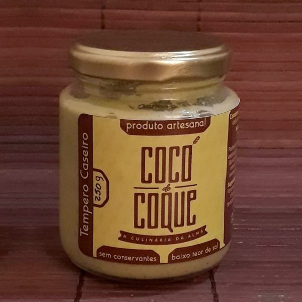 Tempero Caseiro sem conservantes da Cocó de Coque - 250 gramas