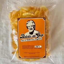Chips de Batata doce orgânica do Gegê (sem adição de sal)