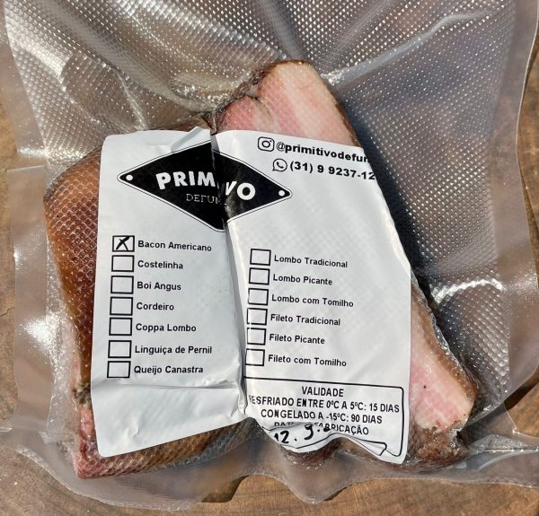 Bacon americano defumado - Primitivo Defumados