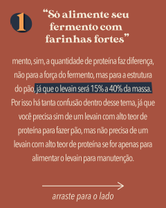 Alimentar o seu fermento com farinhas fortes