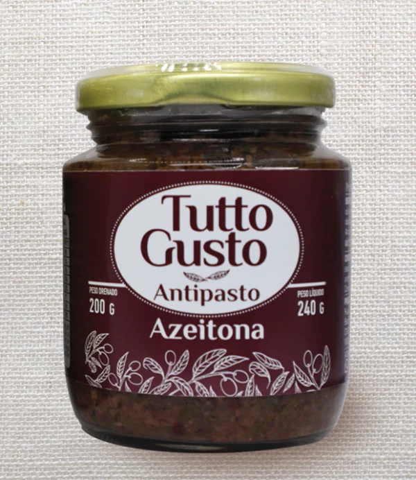 Antipasto de azeitonas pretas Tutto Gusto (240 gramas)