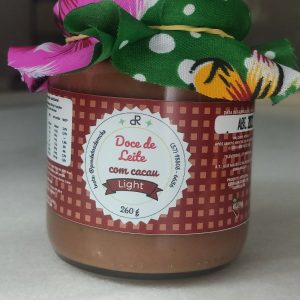 Doce de Leite com Cacau da Fazenda Cascalho (menor quantidade de açúcar) - 260 gramas