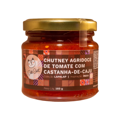 Chutney Agridoce de Tomate - Lapalap Delichat (160 gramas)