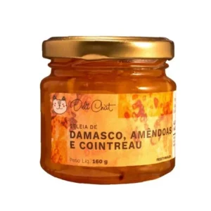 Geléia de damasco com amêndoas e Cointreau da Deli Chat - 160 gramas