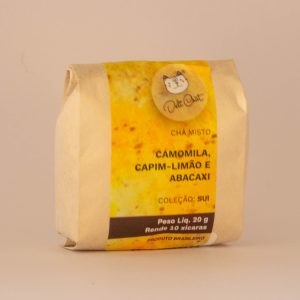 Chá Misto de Camomila, Capim Limão e Abacaxi Deli da Deli Chat - 20g
